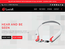 Tablet Screenshot of lucidaudio.com